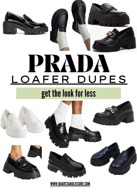 prada monolith loafer dupe